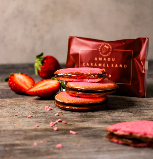 あまおうキャラメルチョコサンドクッキー 5個入り