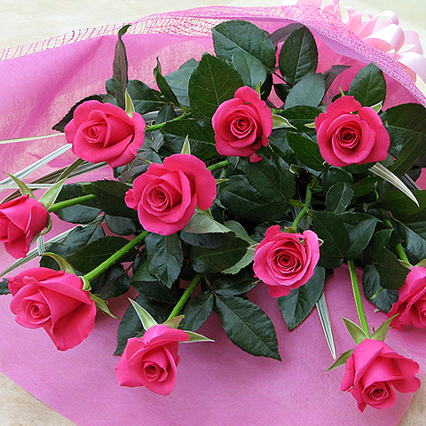 FF-007 バラの花束（ピンク色）