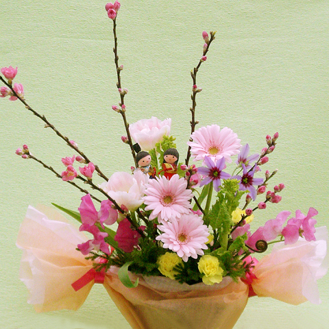 RA-005 ひな祭りアレンジフラワー