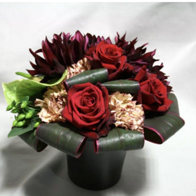 アレンジメント　バラ　カーネーション　レッド　[A-4000-3]
