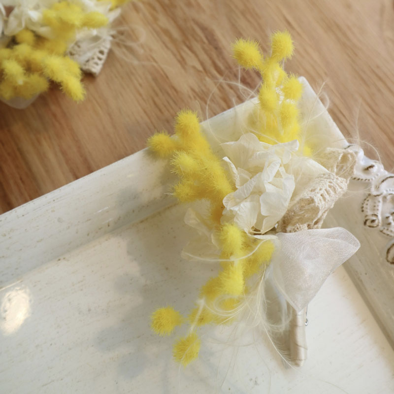 コサージュ　ミモザ　[C-2500-4]