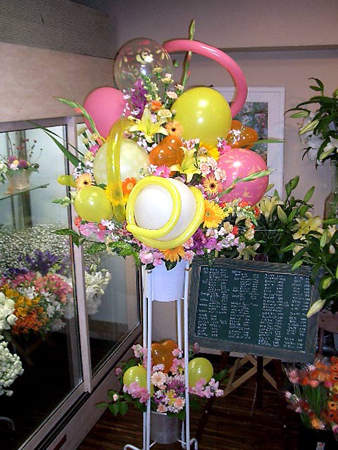 バルーンスタンド2段　ピンク　[BAS-20000-1]