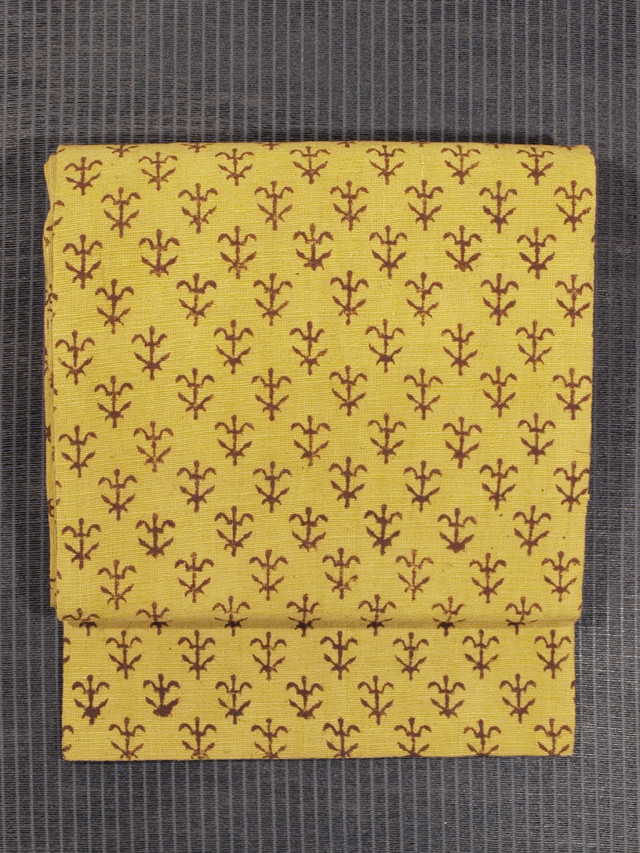 小花文様 古渡更紗写し 印度更紗 名古屋帯