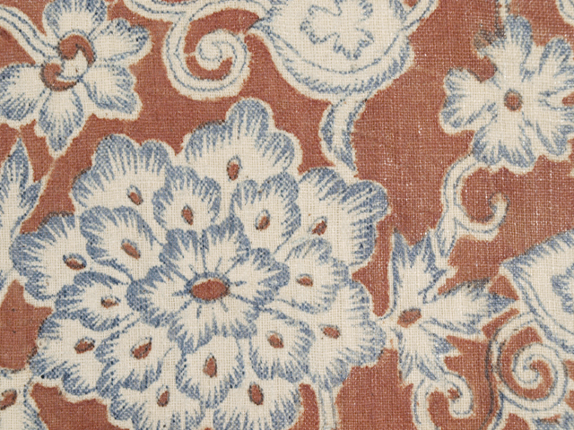 帯のアトリエ 花邑 hanamura 銀座 「唐花草文様 和更紗 名古屋帯」