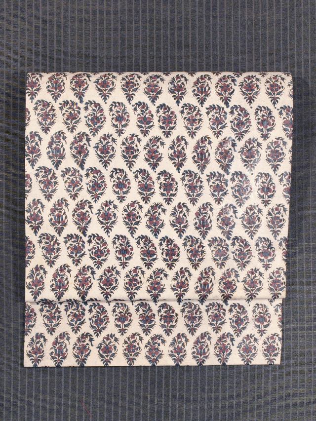 小花文様 ペルシャ更紗 名古屋帯　