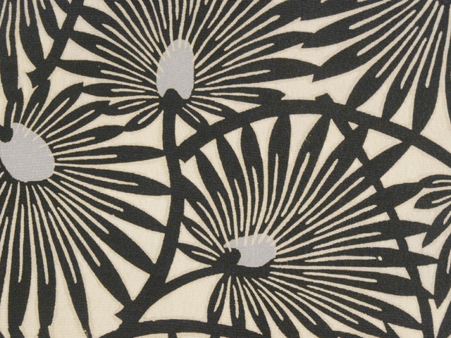 帯のアトリエ花邑 hanamura 銀座「八つ手唐草文様 型染め 名古屋帯」