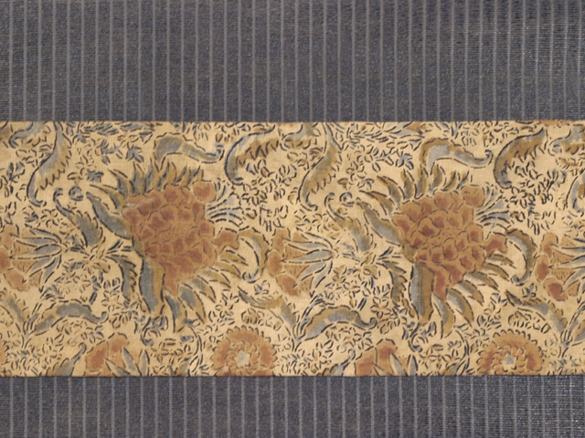 帯のアトリエ 花邑 hanamura 銀座 「唐花草文様 和更紗 名古屋帯」