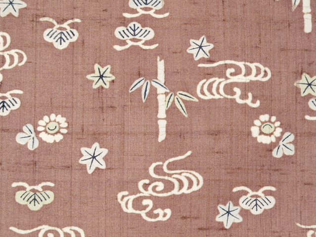 帯のアトリエ花邑-hanamura- 銀座店 「流水に草花文様 型染め 名古屋帯」