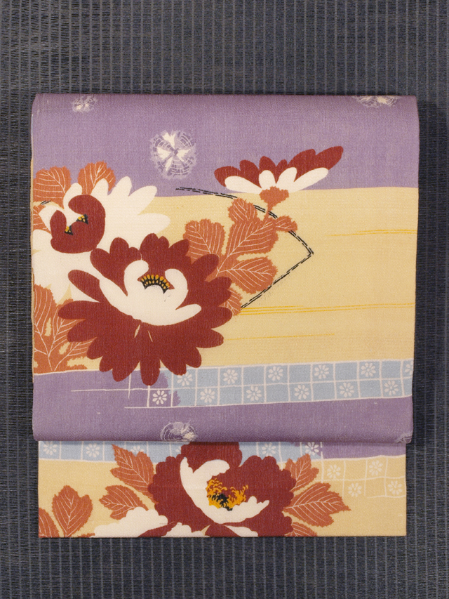 △名古屋帯 洒落帯　高級△ セミアンティーク　型染　青海波　249 楽天市場】青海波 帯の通販