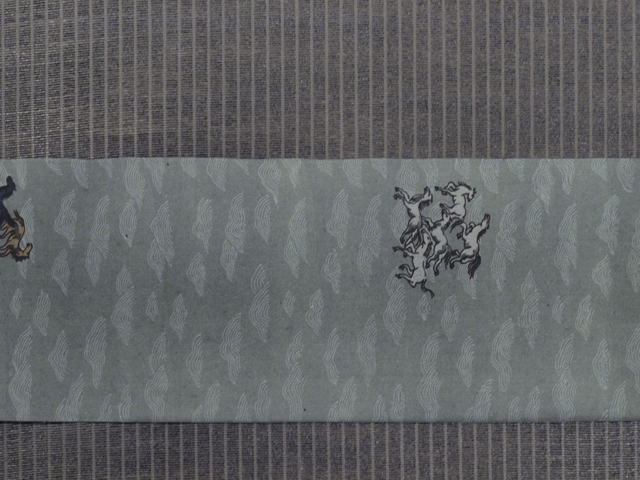 帯のアトリエ花邑 hanamura 銀座 「馬丸文様 型染め 名古屋帯」