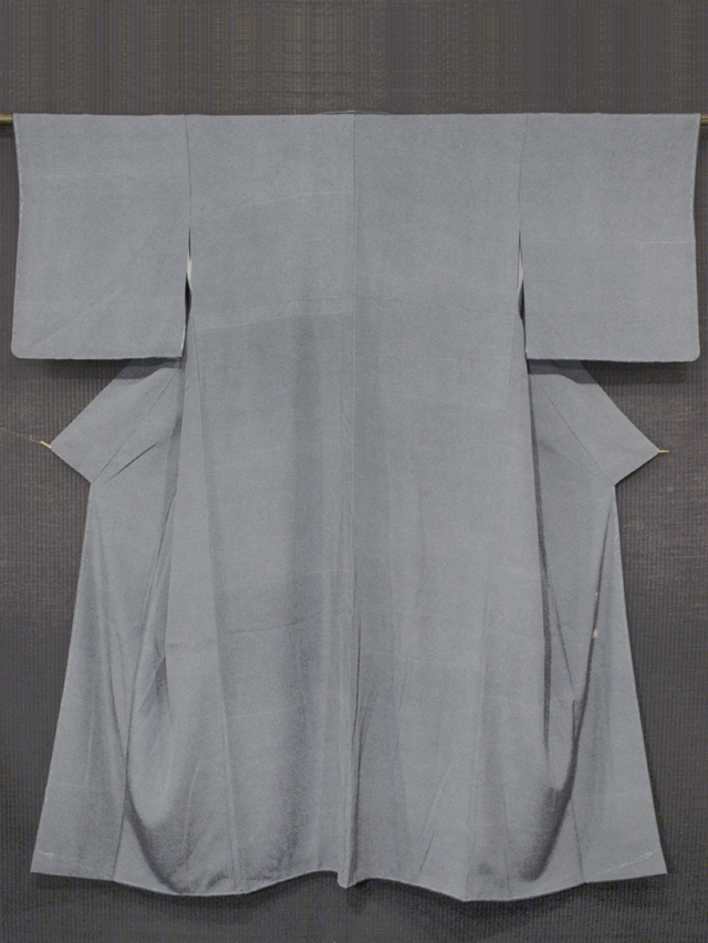 伝統工芸 高麗納戸色（こうらいなんどいろ）地 角通し文様 江戸小紋 袷