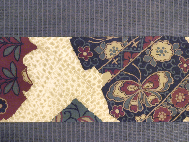 帯のアトリエ花邑 hanamura 銀座 「鹿の子絞りに切りばめ文様 絞りに型