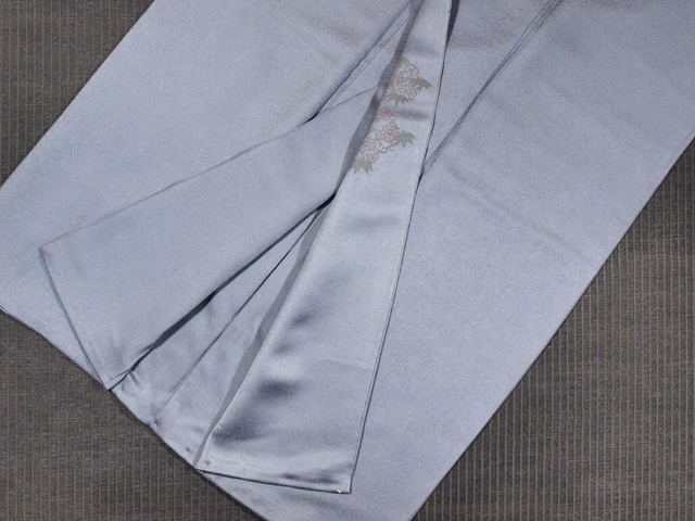 帯のアトリエ花邑 hanamura 銀座 「紺鼠（こんねず）色 唐草文様