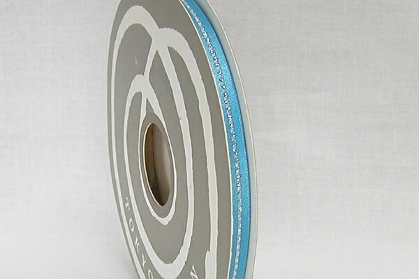 グリッターWサテン６ｍｍ　ライトブルー