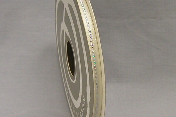 グリッターWサテン６ｍｍ　アイボリー