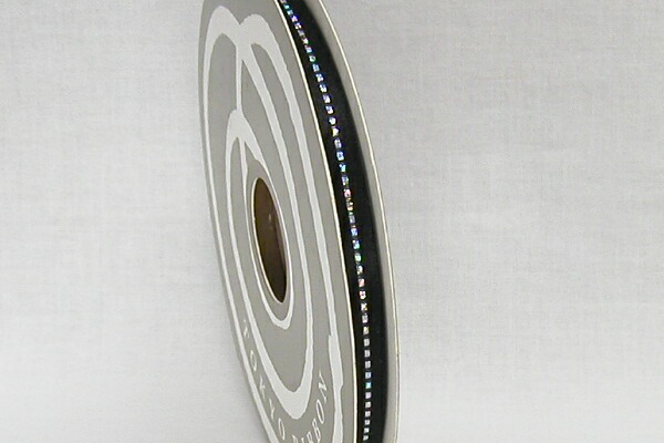 グリッターWサテン６ｍｍ　ブラック