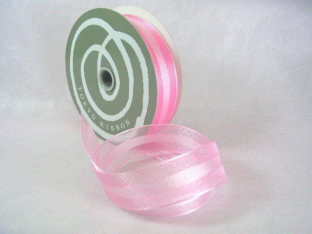 センターオーガンジー24ｍｍ×25Ｍ　63シェルピンク