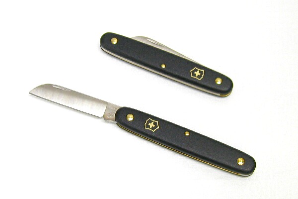 ナイフ　フローリストナイフ直刃　ブラック