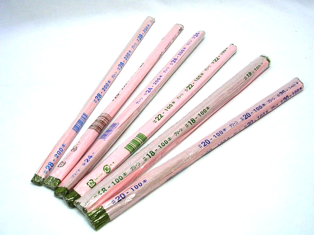 緑巻きワイヤー　約45ｃｍ