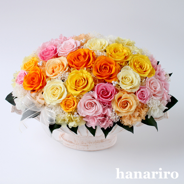 ミックスローズ プリザーブドフラワー プリザーブドフラワーギフトの通販専門花屋 花riro ハナリロ
