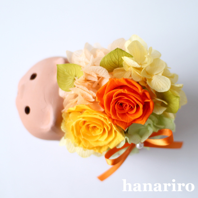 ネコさんアレンジ/プリザーブドフラワー プリザーブドフラワーギフトの