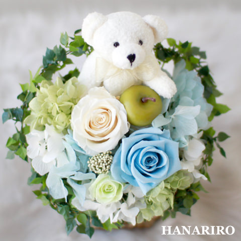くまがいです。プリザーブドフラワー プリザーブドフラワー くま ブーケ プレゼント ギフト 母の日