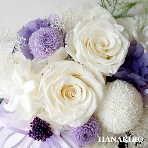 静か（L）/お悔み・お供え/プリザーブドフラワー プリザーブド