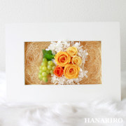 フレームアレンジ（黄色オレンジ）/プリザーブドフラワー【送料無料】