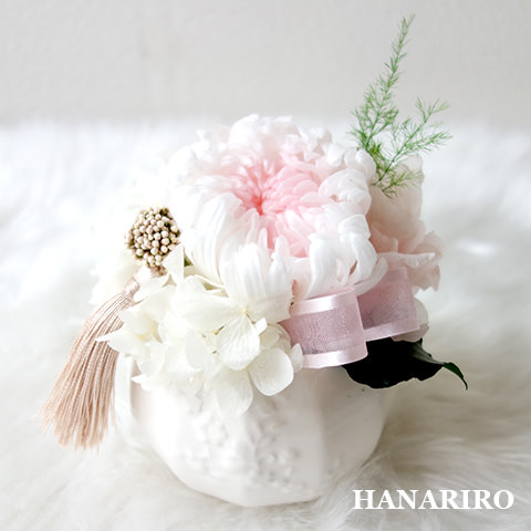 はなおもい（ピンクS）/お悔み・お供え/プリザーブドフラワー【送料無料】