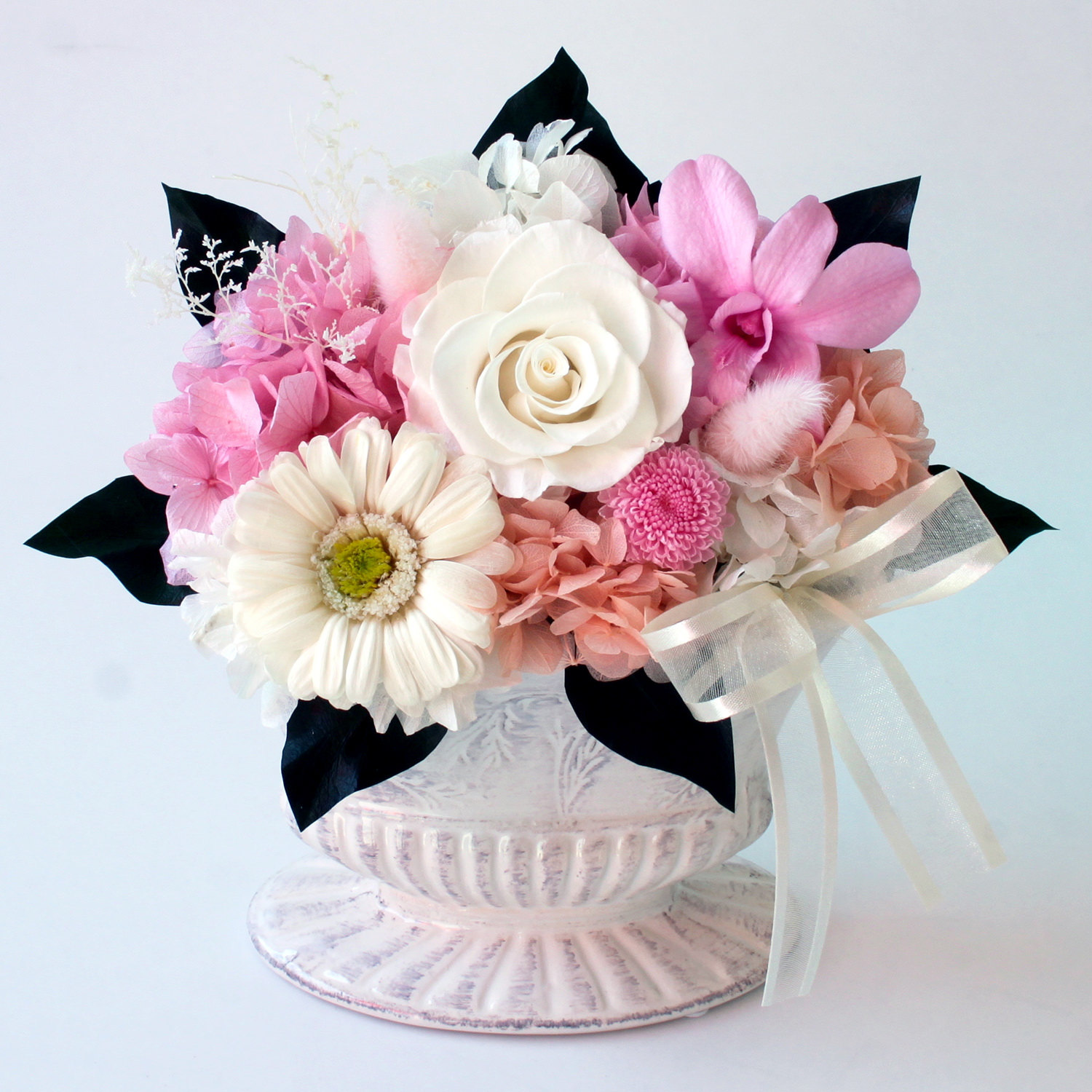 ほのか（ピンクM）/お悔み・お供え/プリザーブドフラワー【送料無料】