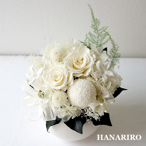 想い（Ｌ）/お悔み・お供え/プリザーブドフラワー【送料無料】