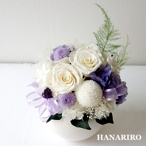 静か（Ｌ）/お悔み・お供え/プリザーブドフラワー【送料無料】