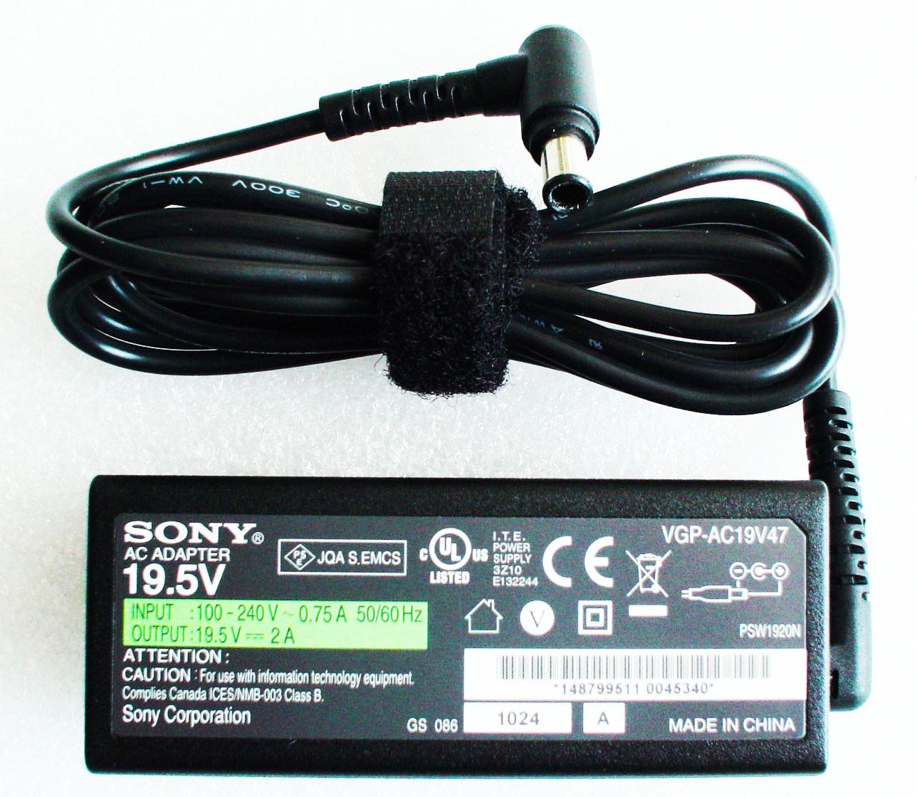 新品SONY純正ACアダプターVGP-AC19V47(19.5V/2A)国内発送