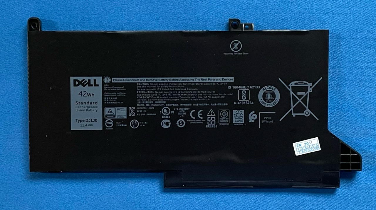 純正 新品 DELL Latitude 7280 7480等用 バッテリー DJ1J0 国内発送