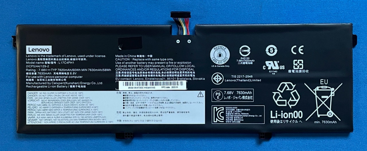 純正新品 Lenovo Yoga C930-13IKB 等用 バッテリー L17C4PH1 国内発送
