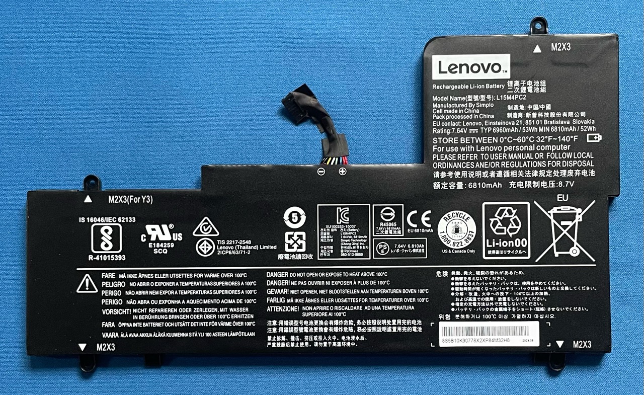純正新品 Lenovo Yoga 710-14IKB 等用 バッテリー L15M4PC2 国内発送