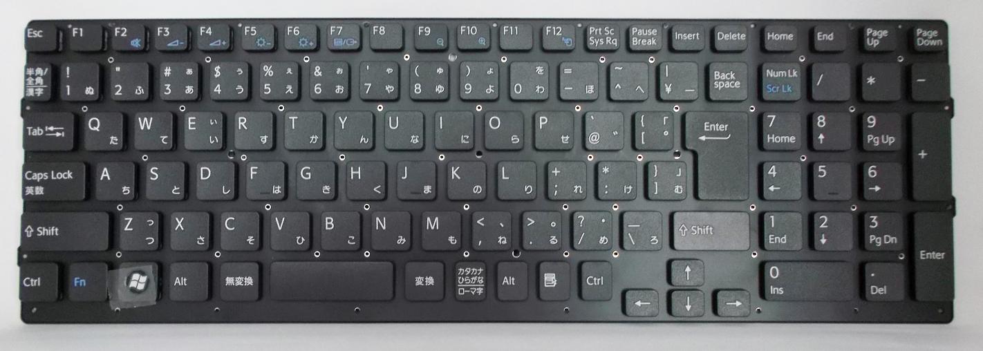 新品SONY VPC-EBシリーズ等用キーボード(148792811,黒)カバー無