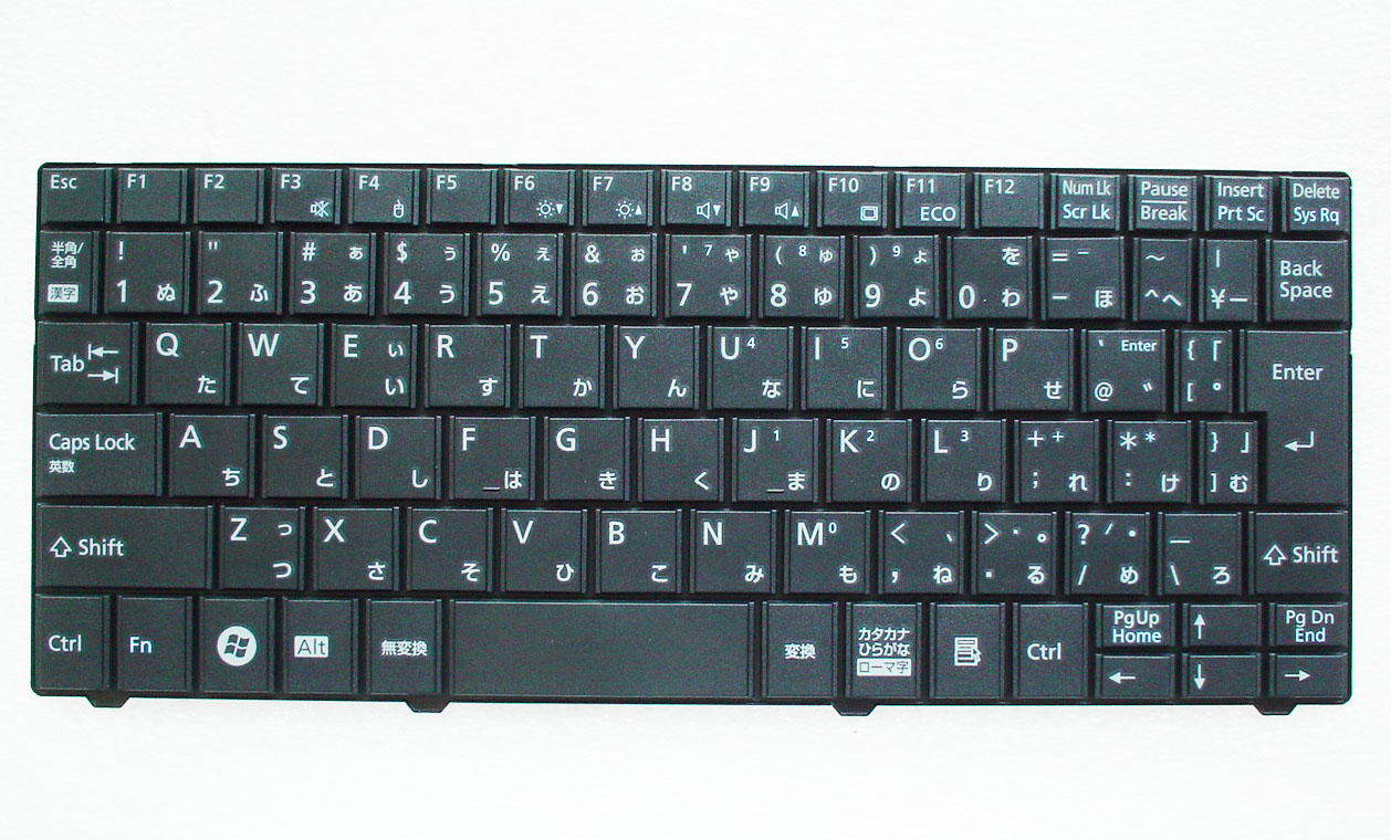 キーボード：新品富士通FMVP50CL等用(CP512370-01,AEJR8J00010,黒)国内発送