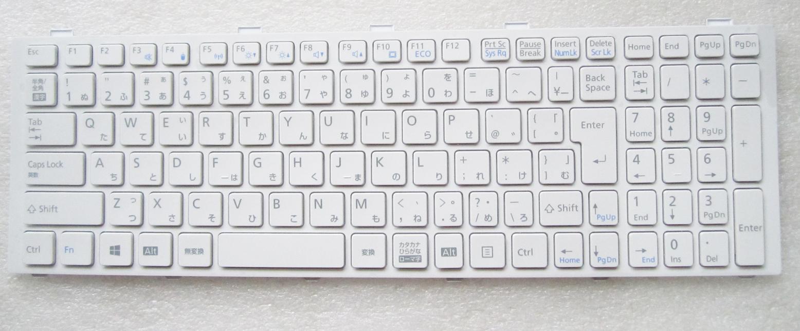 キーボード:新品富士通AH530/531,NH751等用(V126946JJ1,CP61263301,白）国内発送