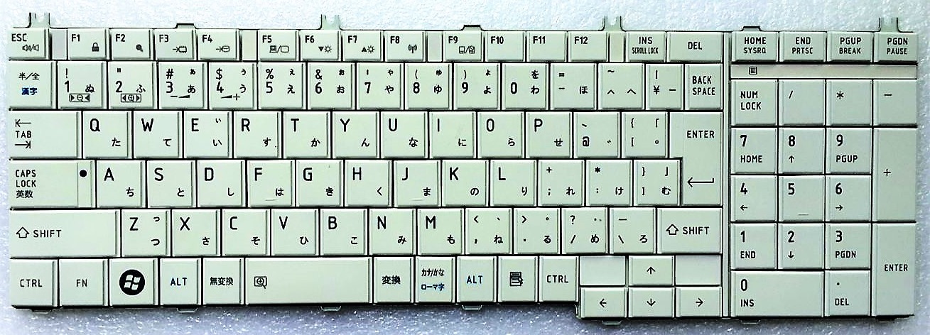 キーボード:新品東芝 BX/EX/TX等用(MP-09M80J06920,白,AEBL6J00110-JP)国内発送