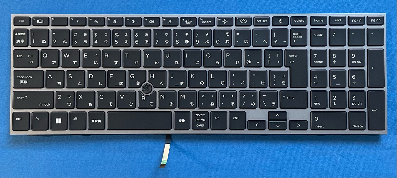 純正新品 HP ZBook Fury 15 G7 G8 等用 日本語キーボード L97967-291 国内発送
