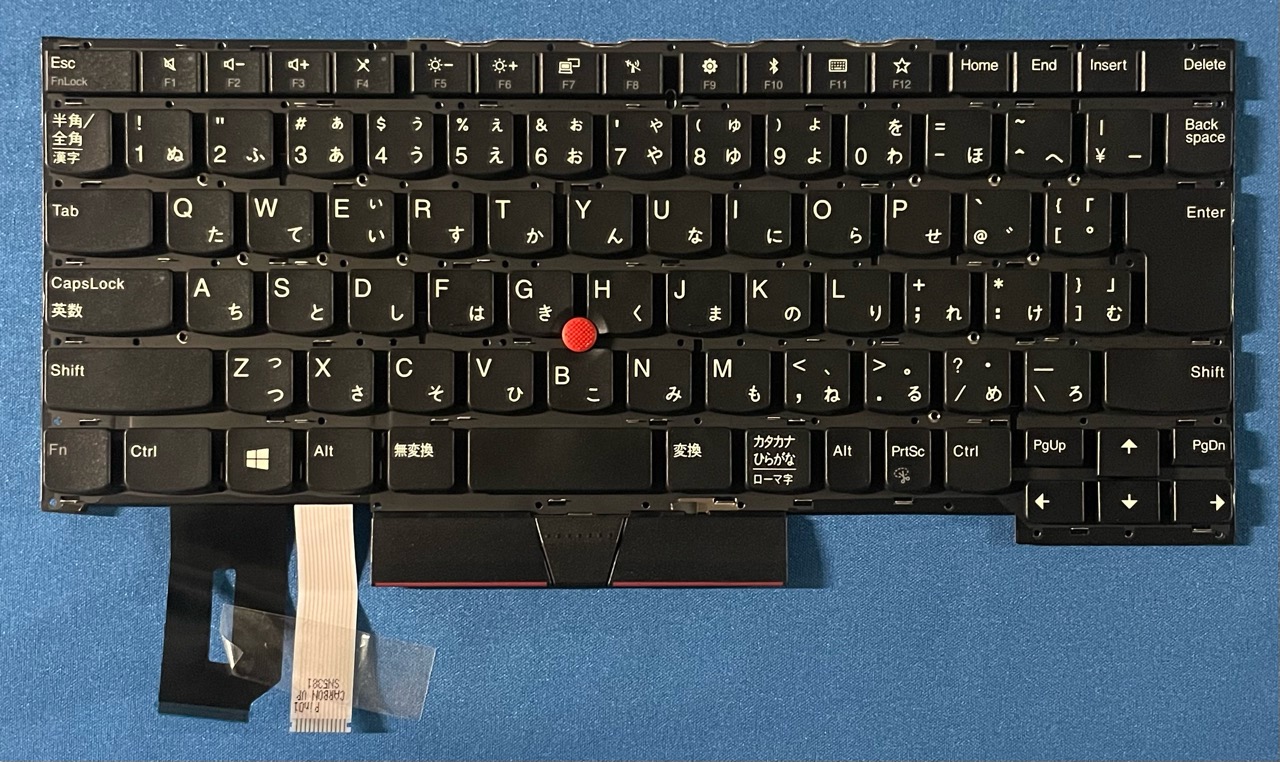 純正新品 Lenovo Thinkpad T490s T495s X395等用 日本語キーボード SN20R66032 国内発送