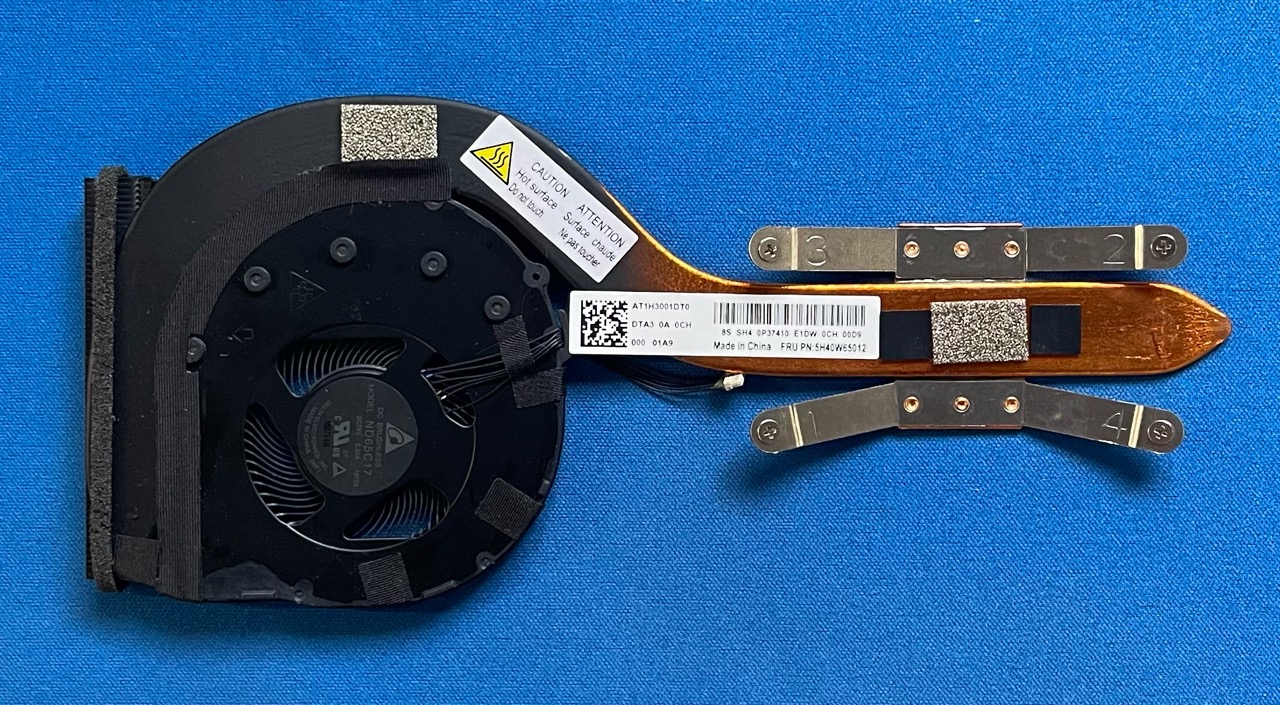 純正新品 Lenovo ThinkPad X1 Carbon 7th Gen 8th gen用 CPUファン 5H40W65012 国内発送