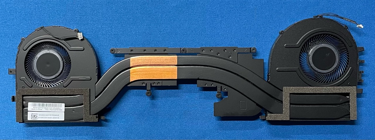 純正新品 Lenovo ThinkPad P1 Gen 3 X1 Extreme Gen 3用 ヒートシンク付きCPUファン 5H40Y67588(国内発送)
