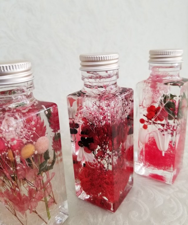 【ハーバリウム】四角柱　small　　H0017