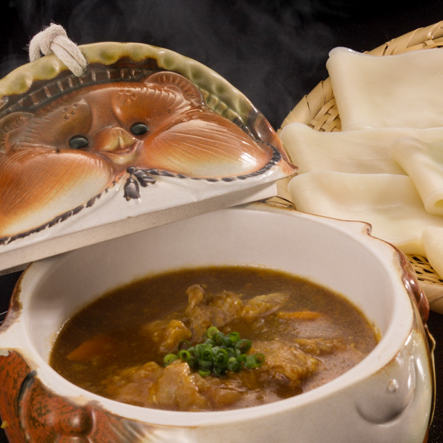 カレー鬼ひも川 たぬき器アップ