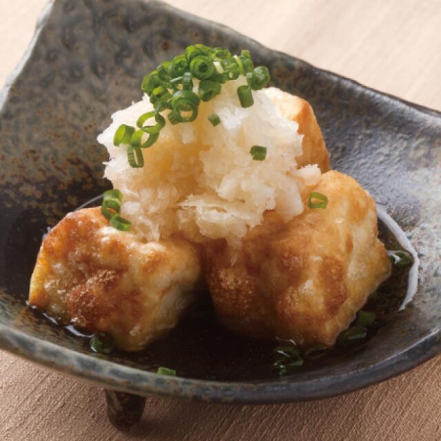 生姜みぞれつゆアレンジイメージ　揚げ出し豆腐