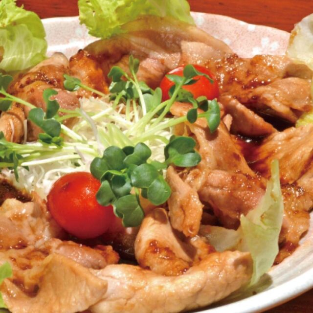 生姜みぞれつゆアレンジイメージ　豚肉の生姜焼き