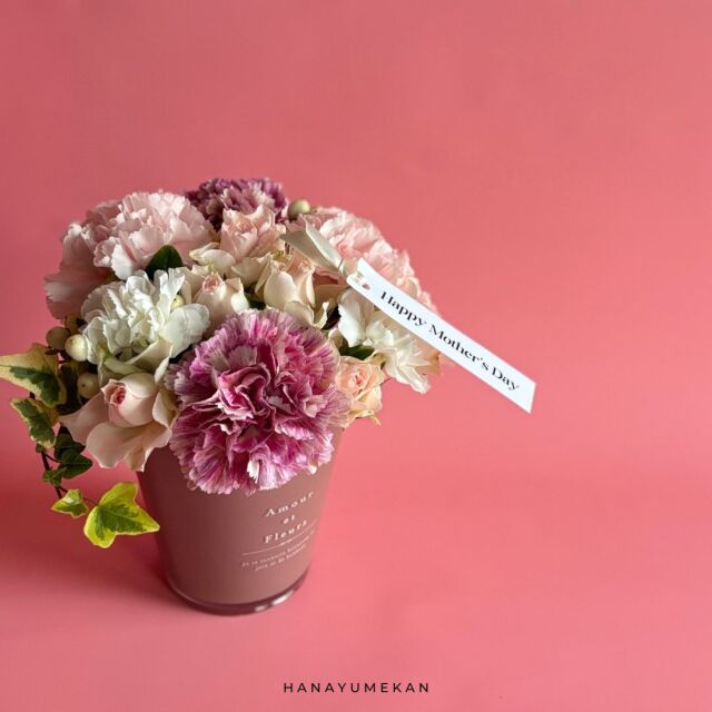 母の日のお花 【カーネーションアレンジメント ピンク【母の日予約商品