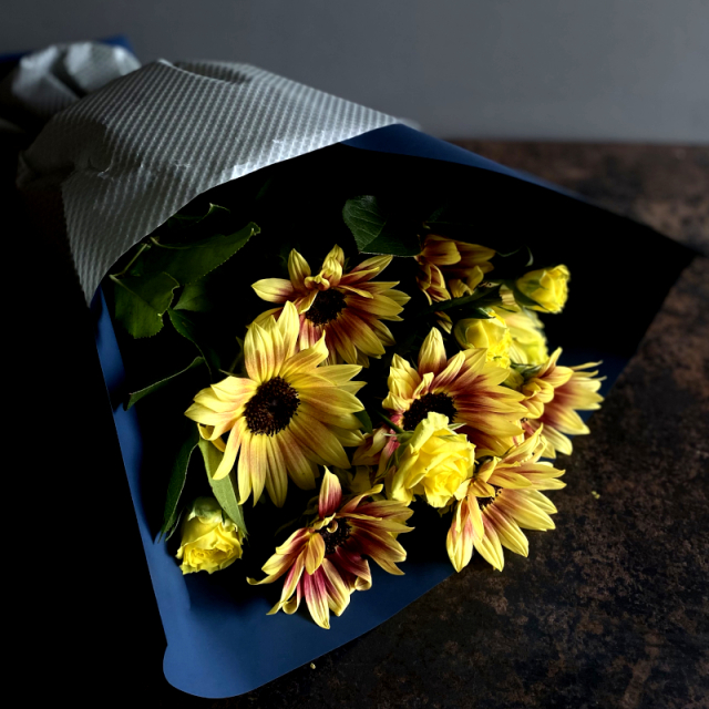 花束　father’sday himawari